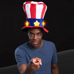 4TH OF JULY UNCLE SAM TOP HAT