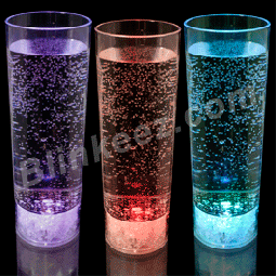 Flashing LED Light Up Highball Glass