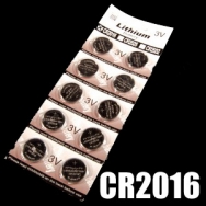 CR2016 BATTERIES  (10-PC Carded)