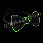 GREEN EL Bowtie Lighted Bow Tie