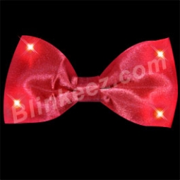 Red Flashing Bow Tie with Red LED Lights!