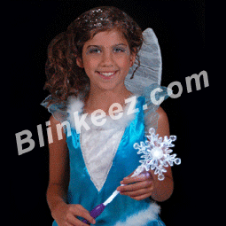 Light Up Flashing Christmas Snowflake Wands