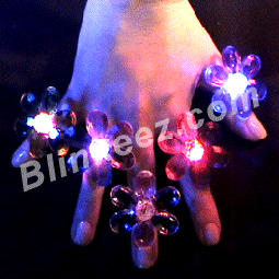 Flashing Acrylic LED Flower Rings