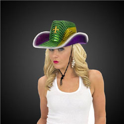 hat with flashing light