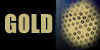 Gold Flashing LED Tie w/Multicolor LEDs