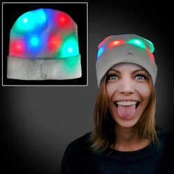 LED Flashing Light Up Head Beanie