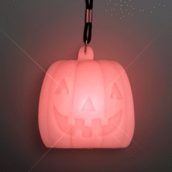 Color Change Pumpkin LED Necklace