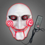 Jigsaw Mask EL Wire Light Up Halloween Mask