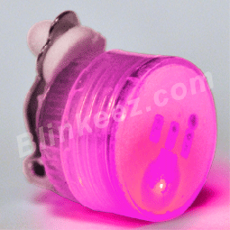 PINK LED Mini Candy Lites Clip On Pins (NON FLASHING) Earrings