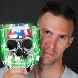 HALLOWEEN Light Up SKULL Mask