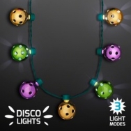 MARDI GRAS Disco Lights Party Necklace