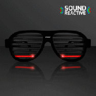 RAVE LED Sound Reactive Equalizer Lights SunGlasses