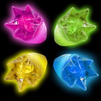 Assorted Flashing LED Light Up Blinking Spike Rings (each)