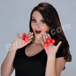 Red Flashing LED Blinking Glow Rings