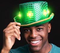 ST. PATRICKS DAY Led Shamrock Fedora Hat