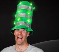 ST. PATRICKS DAY Led Shamrock  Top Hat