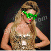 Green LED Hip Hop Sunglasses