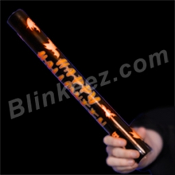 HOT! 16" Happy Halloween Light Up LED Foam Cheer Sticks with Orange LEDs