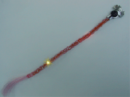 FLASHING BRAID LIGHT ASST. (BLONDE; BLACK; BROWN; AND GLITTER PINK)(4 PC.SET)