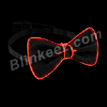 RED EL Bowtie Lighted Bow Tie