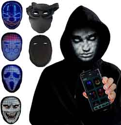 Shining Mask - Halloween Light Up LED Mask 